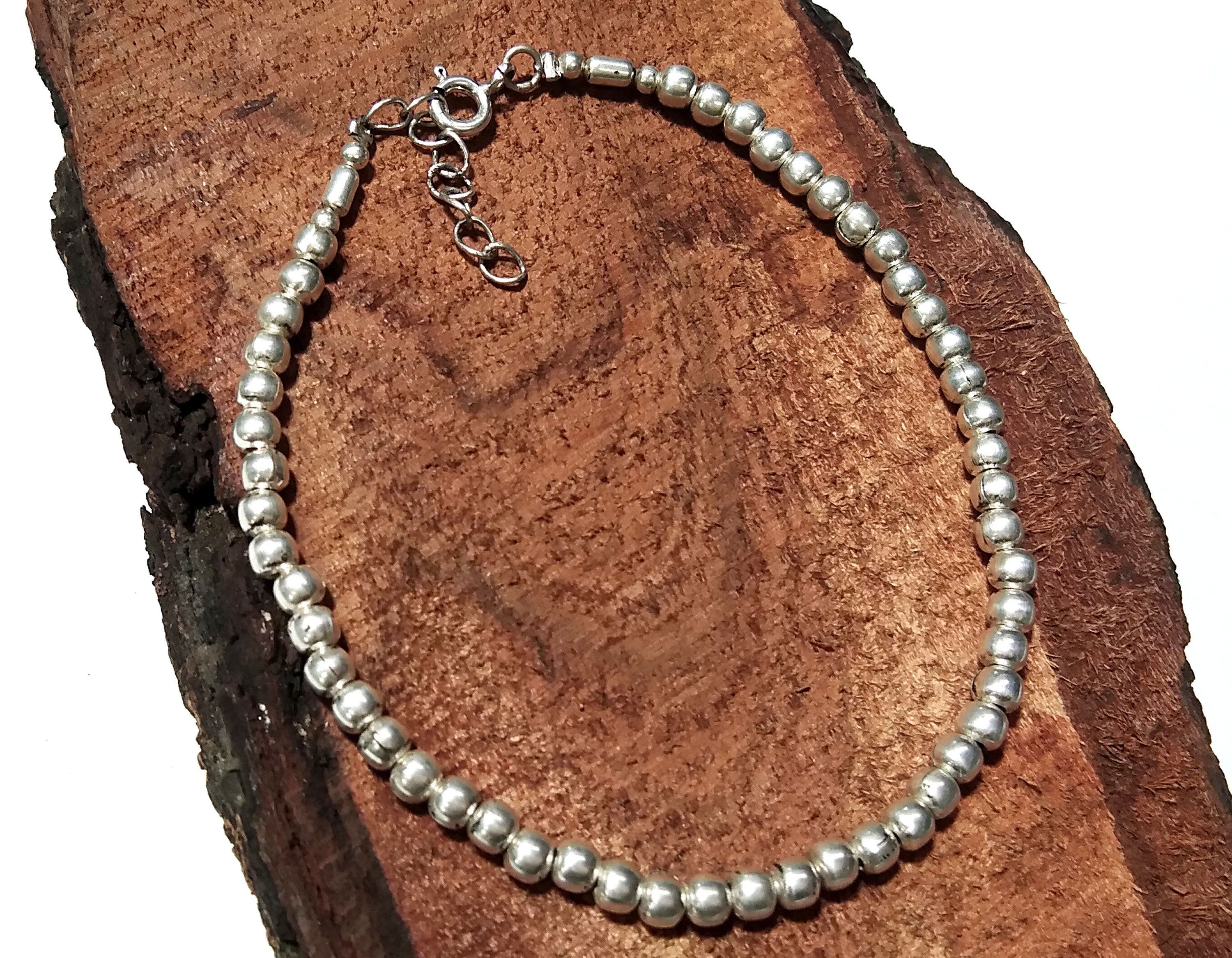 Solid 925 Sterling Silver Bracelet, 3mm Solid Sterling Silver Bracelet, Gift For Men/Women, Handmade Making Silver Bracelet Jewelry